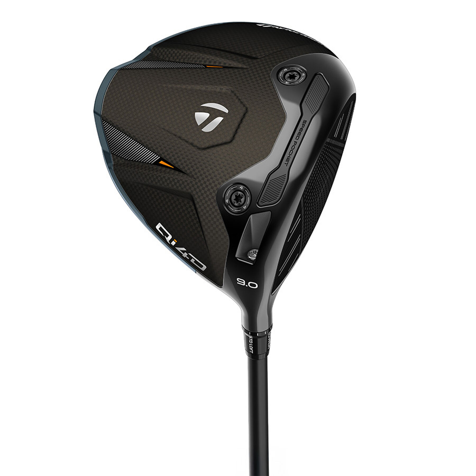 TaylorMade Qi4D driver, sole and partial shaft